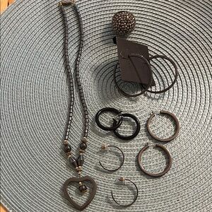 Gunmetal Jewelry Set- 6 piece